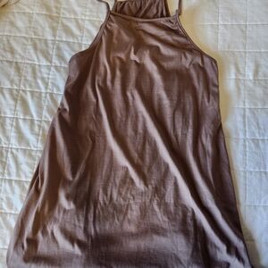 Brown Sleeveless Dress